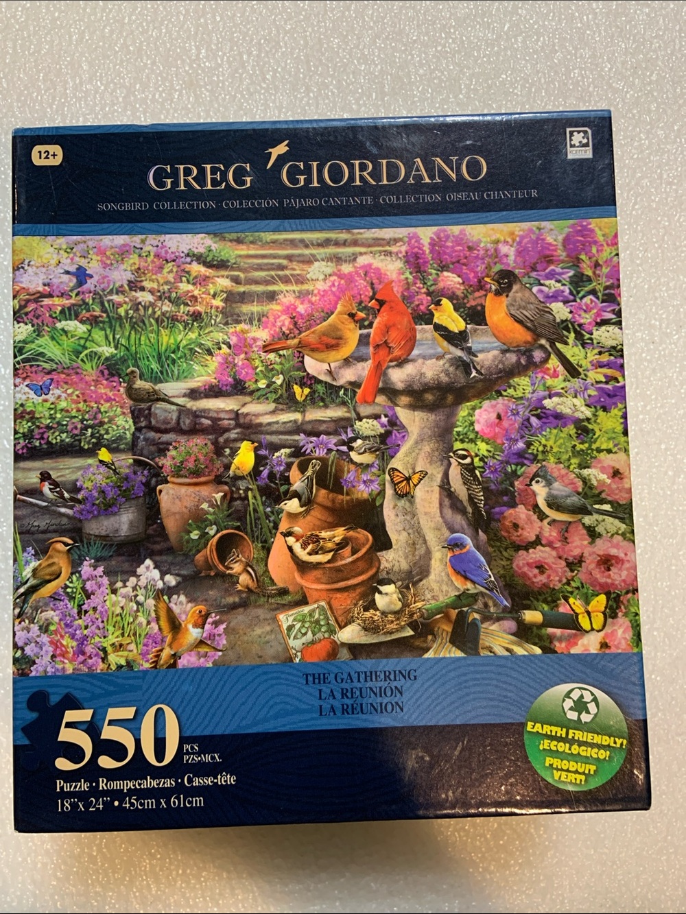 Greg Giordano 'The Gathering' 550-Piece Jigsaw Puzzle - A Bird Collection